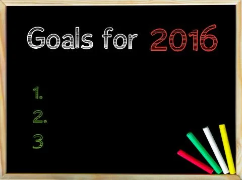 Goals for 2016 Stock Photos