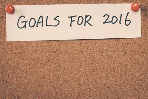 Goals for 2016 Stock Photos
