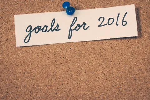 Goals for 2016 Stock Photos