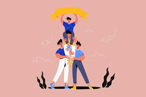 Goals Illustration 스톡 일러스트