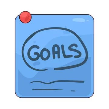 Goals illustration Stock Illustration
