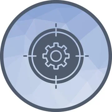 Goals Management icon vector image. Illustrazione stock