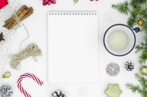Goals plans dreams make to do list for new year 2019 christmas concept writing Stock Photos