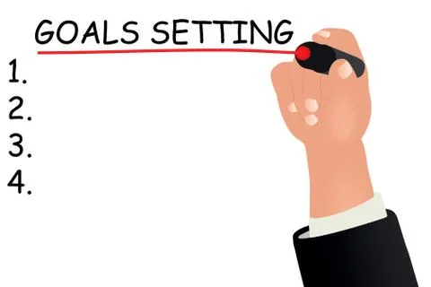Goals setting concept Stock Illustration