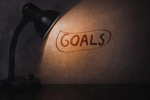 Goals on wall Stock Photos