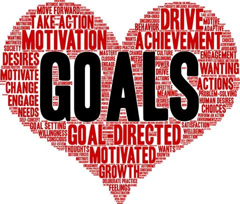 Goals Word Cloud Stock Illustration