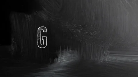 Goals written on the chalkboard Stock Footage 28494239