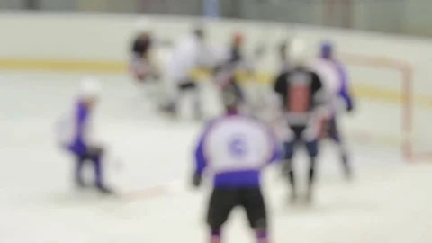 Goaltender repulse an attack of rival team. Hockey ice match Video stock 75964109