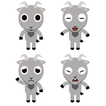 Goat cartoon Illustrazione stock