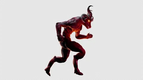 Goat Demon Baphomet VJ Loop Stock Footage 161908374