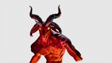 Goat Demon Baphomet VJ Loop Stock Footage 161908462
