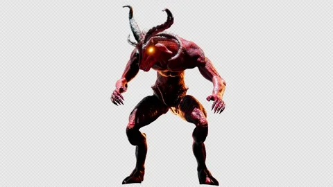 Goat Demon Baphomet VJ Loop Stock Footage 161908528