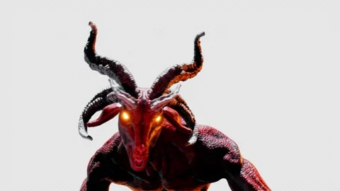 Goat Demon Baphomet VJ Loop Stock Footage 161908558