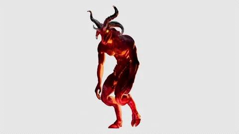 Goat Demon Baphomet VJ Loop Stock Footage 161908600