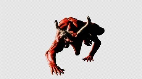 Goat Demon Baphomet VJ Loop Stock Footage 169889828