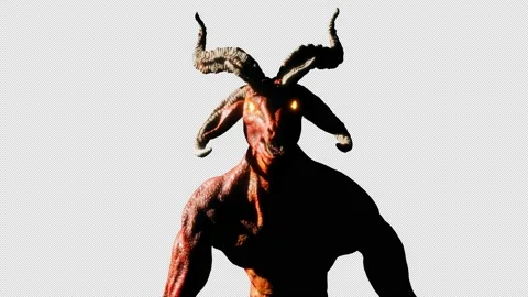 Goat Demon Baphomet VJ Loop Stock Footage 169889955