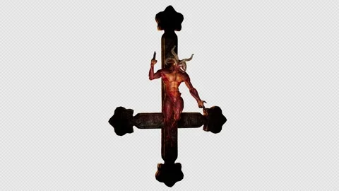 Goat Demon Baphomet VJ Loop Stock Footage 170613566