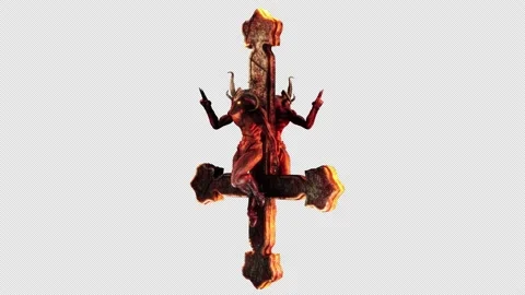 Goat Demon Baphomet VJ Loop Stock Footage 170613753