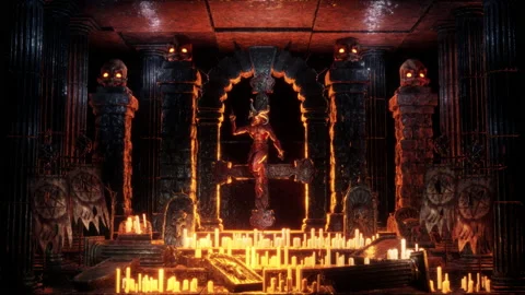 Goat Demon Baphomet VJ Loop Stock Footage 170714740