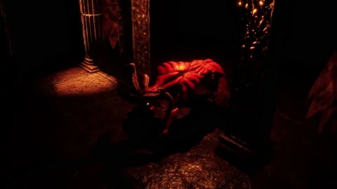 Goat Demon Baphomet VJ Loop Stock Footage 170857540