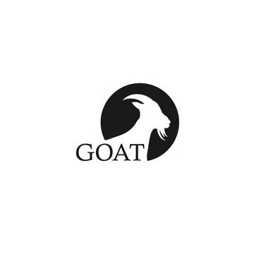 Goat Head logo design vector Stock Illustration
