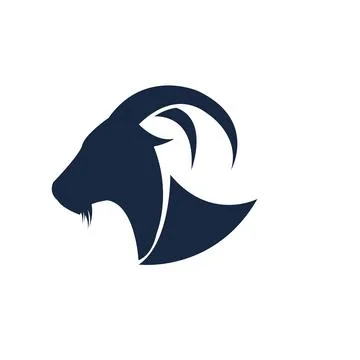 GOat head logo icon template Stock Illustration