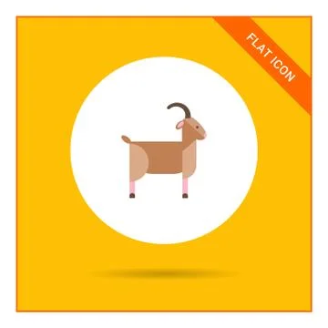 Goat icon 스톡 일러스트