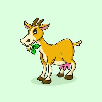 Goat illustration vector 스톡 일러스트