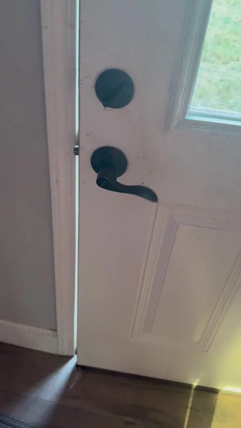 Goat Lets Herself Into the House Like She Owns the Place, Tomball, Texas, USA -  Vídeo Stock 345265141