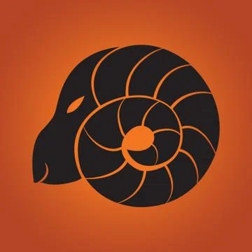 Goat logo Illustrazione stock