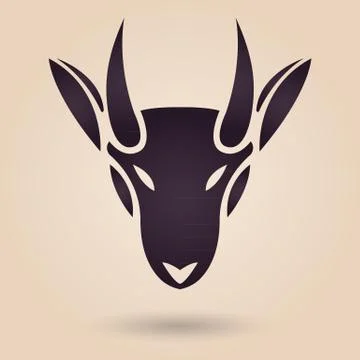 Goat logo Stock Illustration