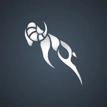Goat logo Stock Illustration