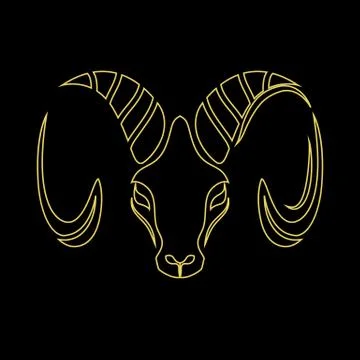 Goat logo Stock Illustration
