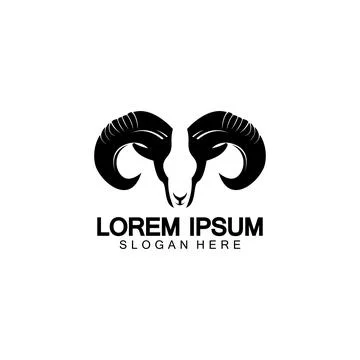 Goat Logo Template vector icon Stock Illustration