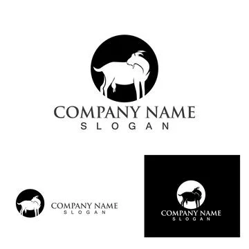 Goat Logo Template vector icon Stock Illustration