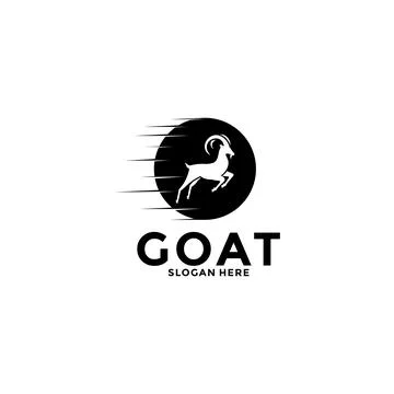 Goat logo vector design. Creative Goat logo, modern company logo template Stock Illustration