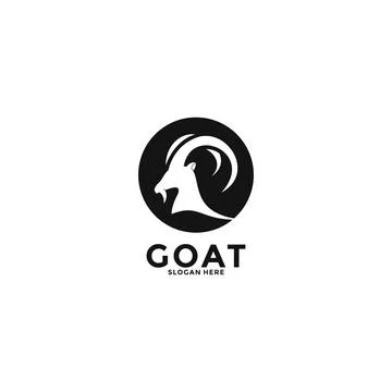 Goat logo vector design. Creative Goat logo, modern company logo template Stock Illustration