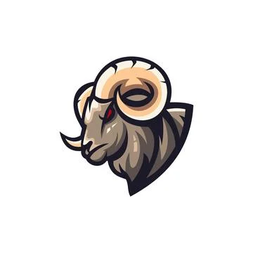Goat Logo Vector Design Template Stock Illustration
