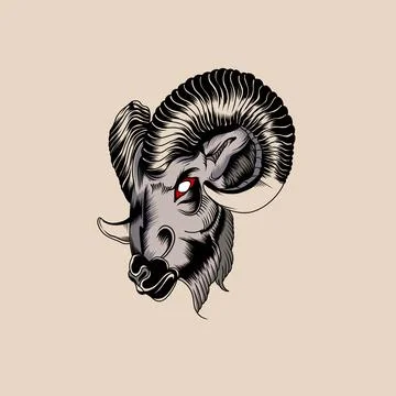 Goat mascot Stock Illustration