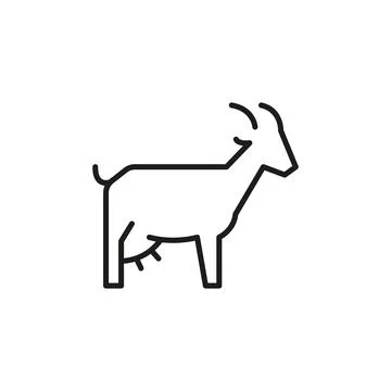 Goat Milk Icon Stock Illustration