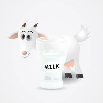 Goat milk Stock Illustration