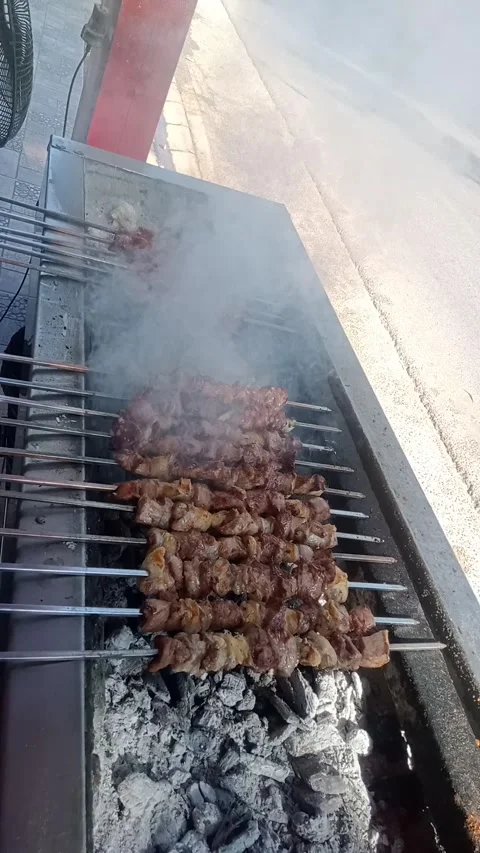 Goat satay Stockbeeldmateriaal 244583159