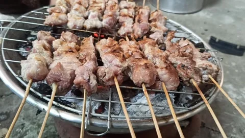 Goat satay Stock-Footage 246027188
