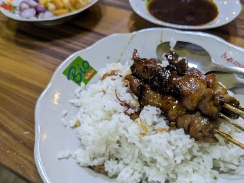 Goat satay Stock Photos