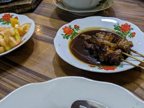 Goat satay Stock Photos