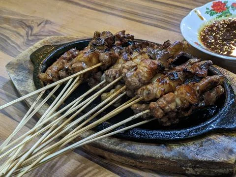 Goat satay Stock Photos