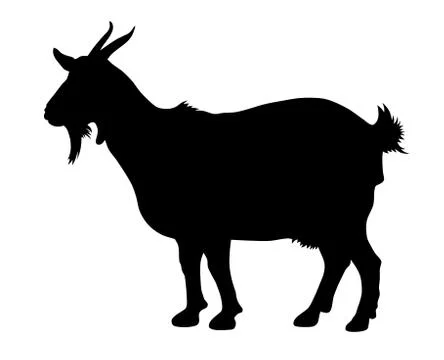 Goat silhouette Stock Illustration
