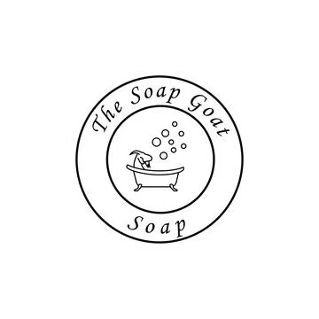 Goat soap logo Stock Illustration