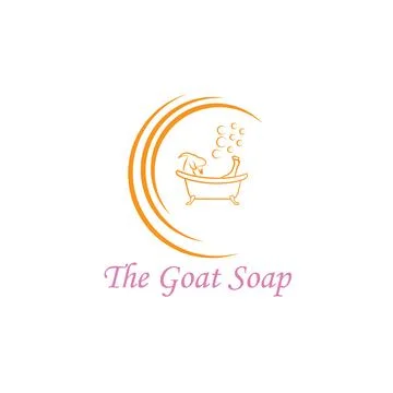 Goat soap logo Stock Illustration