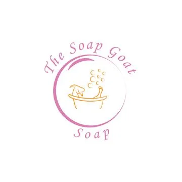 Goat soap logo Stock Illustration
